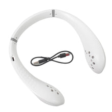 Portable USB Rechargeable Neck Fan – Wearable, 3 Speeds, Headphone Design